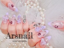 アルスネイル(Ars nail)/パープルフレンチネイル