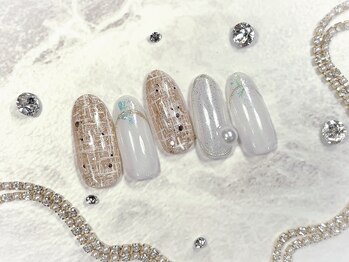 キャッツアイ東京 新宿店(Cat's eye TOKYO)/ツイードネイル