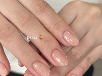 ノエ ネイル(Noe.)/【kurumi】peach nail
