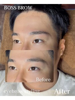 ボス ブロウ 天白店(BOSS BROW)/【メンズ眉毛】before・ after