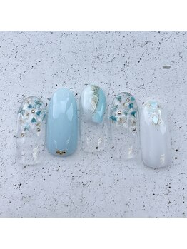 ネイルアンドまつげ リュフェール 五反田(Nail Lufaire)/パステルドライフラワー