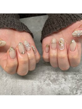 コロレ(colore')/ベージュニュアンスネイル