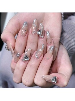 クイーンズビューティーサロン 新宿本店(Queen's beauty salon)/チップ長さ出しアートやり放題