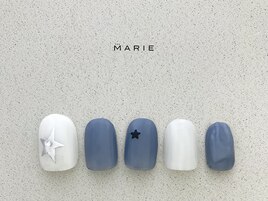 3)6000円 シンプルネイル 0904b