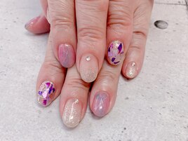 パープルシェルネイル