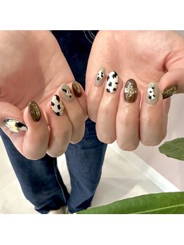 ル ミルト(Lu Mirto)/牛柄ネイル