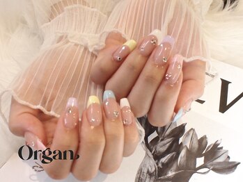 オーガン(ORGAN)/カラフルフレンチネイル