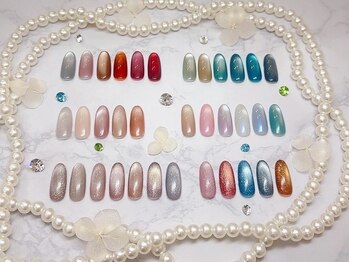 メルナチュールガーデン 大橋駅前店(Mere Nature Garden)の写真/マグネットネイルに新色！my&beeの明るめのぴゅあカラーと偏光カラーを使用したかわいすぎるカラーが登場★