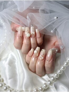 お爪かわいいネイルサロンの写真/【旭町中心部近くのド派手ネイルが得意なサロン】理想のゴテゴテオリジナルネイル、なんでもお任せ下さい☆