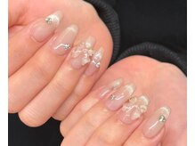 ネイルアンドアイラッシュスタジオ シュシュ(chouchou)/人気マグフレンチリボンパーツ