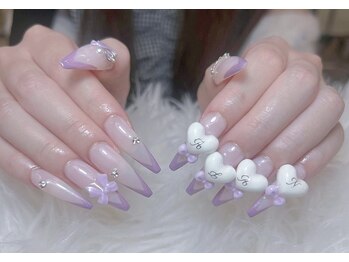 Miya_nail 【ミヤネイル】/長さ出し+やり、つけ放題