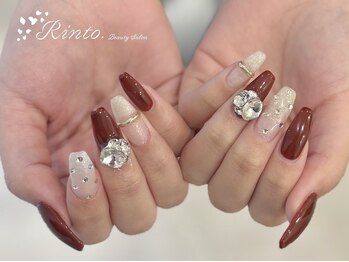 リント 西麻布店(Rinto)の写真/本場韓国・ワンホンネイルを再現！時間内パーツ付け放題＆持ち込みデザインOKで理想のこだわりネイルに◎