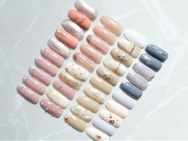 【シンプルニュアンスネイル】