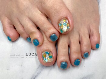 ネイルアトリエルカ(nail atelier LUCA)/M-234 大人シェルミラーネイル