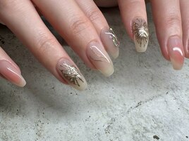 ジェルネイル　10本アート