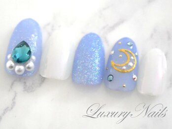 ラグジュアリーネイルズ オオミヤ(Luxury Nails Omiya)/キラキラ*ビジューネイル