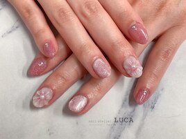 M-237 ぷっくりフラワーネイル