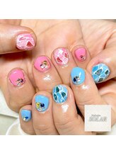 ソラール(SOLAR)/カラフル☆ステンドグラスネイル