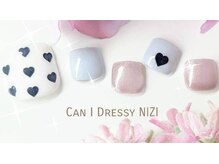 キャンアイドレッシー ニジ(Can I Dressy NIZI)/【Foot ハートネイル】