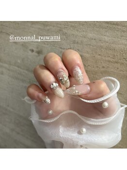 リアンド(Li&)/冬にピッタリ♪ツイードネイル