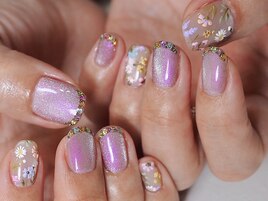 フラワー&jewelryネイル☆