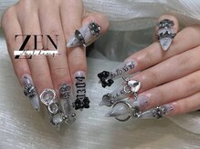 ゼン ネイル デザイン 池袋(ZEN NAIL DESIGN)/長さだしやり放題×つけ放題