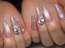 ネイルサロン ビースペース(B space)/チップ＋マグネットワンカラー