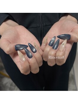 リノネイル(Rino-nail)/長さ出し　持ち込みデザイン