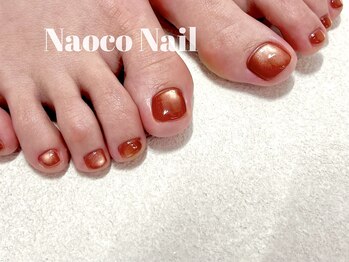 ナオコネイル(Naoco Nail)/フット*ちゅるん*琥珀オレンジ