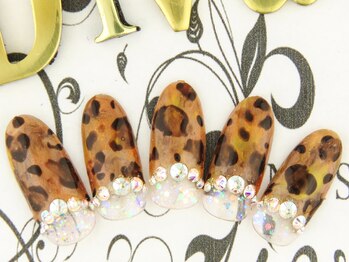 ネイルサロン ディーバ ギンザ(Nail salon Diva GINZA)/リアルレオパード　¥9500