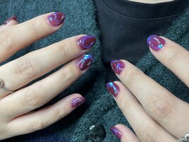 オーロラアートネイル