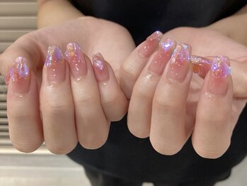 オーロラストーンネイル¥9400~