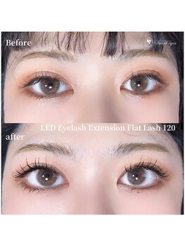 スウィートアイズ(Sweet eyes)/LEDフラットラッシュ120本