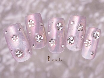 アイネイルズ 町田店(I nails)/キラキラミラーネイル11500円