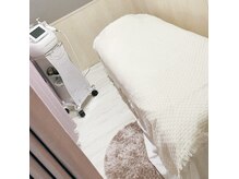 白を基調とした清潔感溢れる個室で美のメンテナンス♪