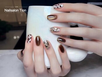 オンブレフレンチ・冬ネイル