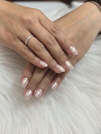 ミラーネイル/パールネイル