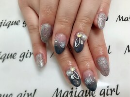 【雪結晶ネイル】