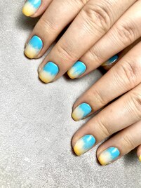 塗りかけネイル