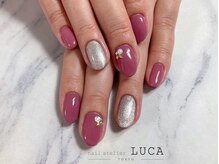 ネイルアトリエルカ(nail atelier LUCA)/W-383 マグネットビジューネイル