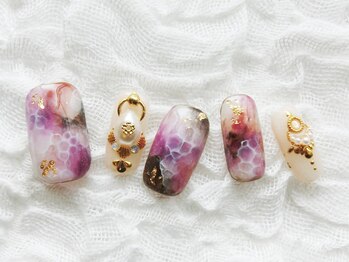 ネイリシャス(NAILICIOUS)/透明感のあるニュアンスネイル