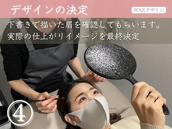 アイック 柏駅前店(I’ck)/WAX手順４：デザインの決定