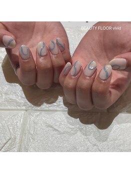 ビューティーフロア ビビット サロンアンドスクール(BEAUTYFLOOR vivid salon&school)/うねうねネイル☆