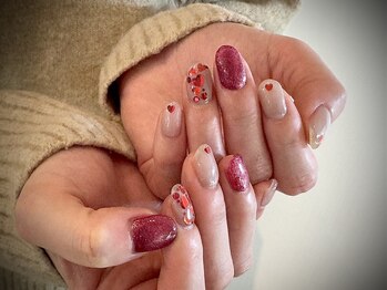 ヌル ネイル 堀江(NURU NAIL HORIE)/ハートマグネットニュアンス☆