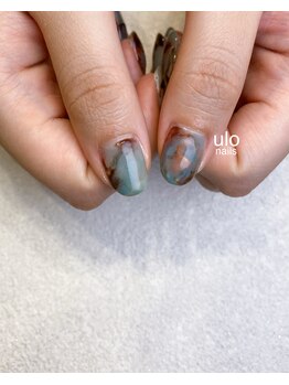ウロネイルズ(ulo nails)/ブルーニュアンスネイル
