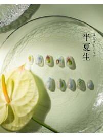 2025四季_夏ネイル-半夏生-