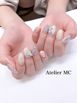 アトリエ エムシー 新富町(Atelier MC)/ツイードネイル