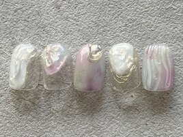 パステルSpringネイル　オーロラ