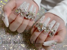 ネイルサロン ユー(Yu...)/ホワイトギラギラnail