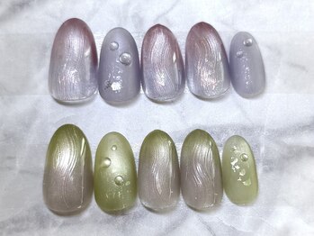ネイルサロン ブリオン(Nail Salon Bullion)/オーロラウェーブネイル